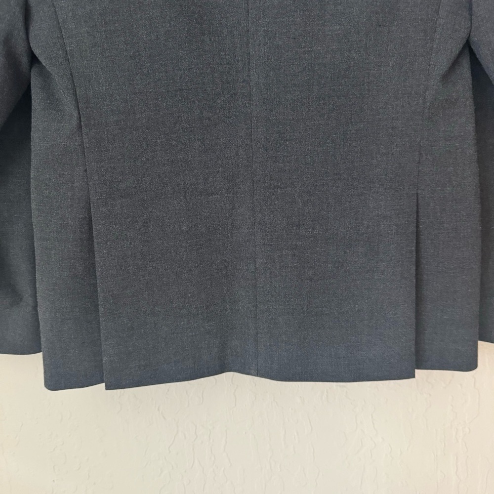 JOSEPH ABBOUD Boys 2 Button Blazer Charcoal Grey Wrinkle Resistant Size 14 - Picture 11 of 16